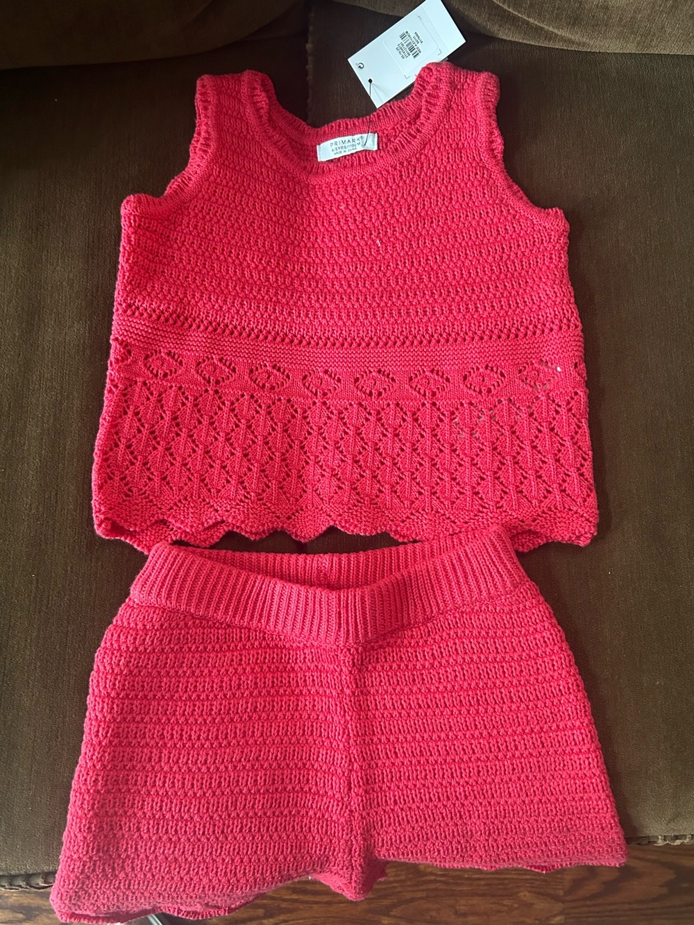 Primark Crocheted Girls' Tank Top & Shorts Set